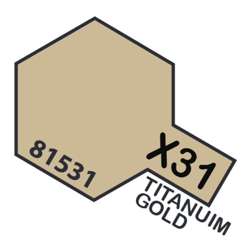 PINTURA ACRILICA ORO-TITANIO METALIZADO X-31 (10 ml) PINTURA ACRILICA ORO-TITANIO METALIZADO X-31 (10 ml)