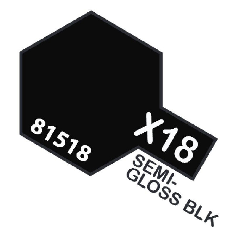 PINTURA ACRILICA NEGRO SATINADO X-18 (10 ml) PINTURA ACRILICA NEGRO SATINADO X-18 (10 ml)