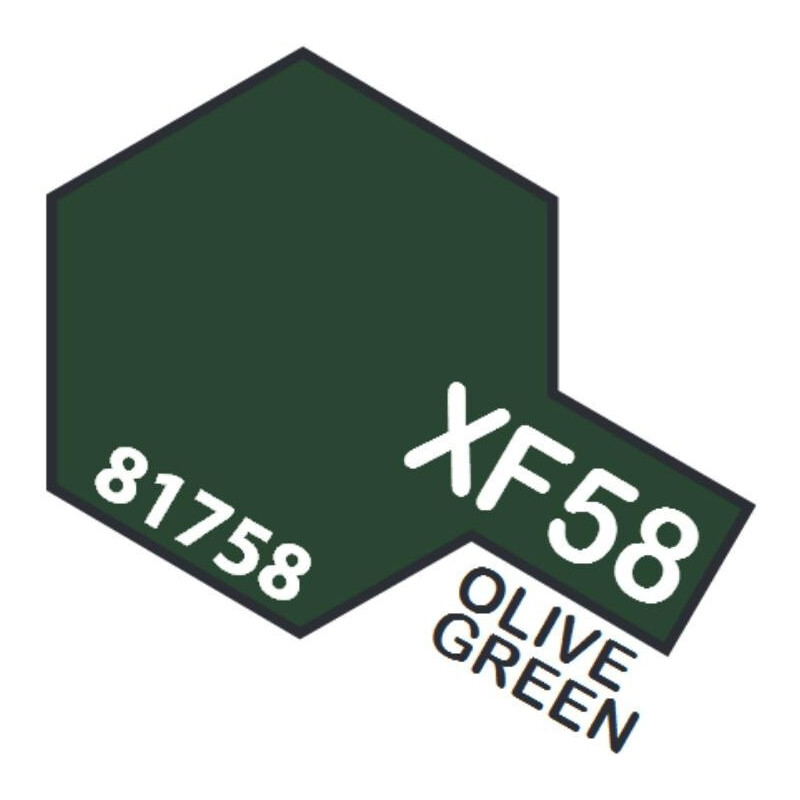 PINTURA ACRILICA VERDE OLIVA MATE XF-58 (10 ml) PINTURA ACRILICA VERDE OLIVA MATE XF-58 (10 ml)