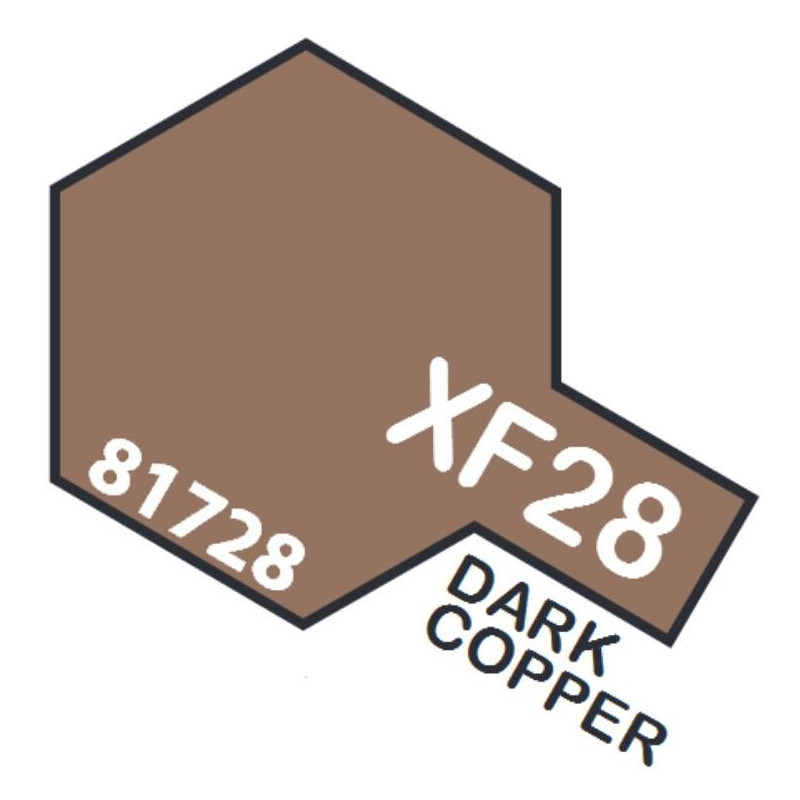 PINTURA ACRILICA COBRE OSCURO METALIZADO MATE XF-28 (10 ml) PINTURA ACRILICA COBRE OSCURO METALIZADO MATE XF-28 (10 ml)