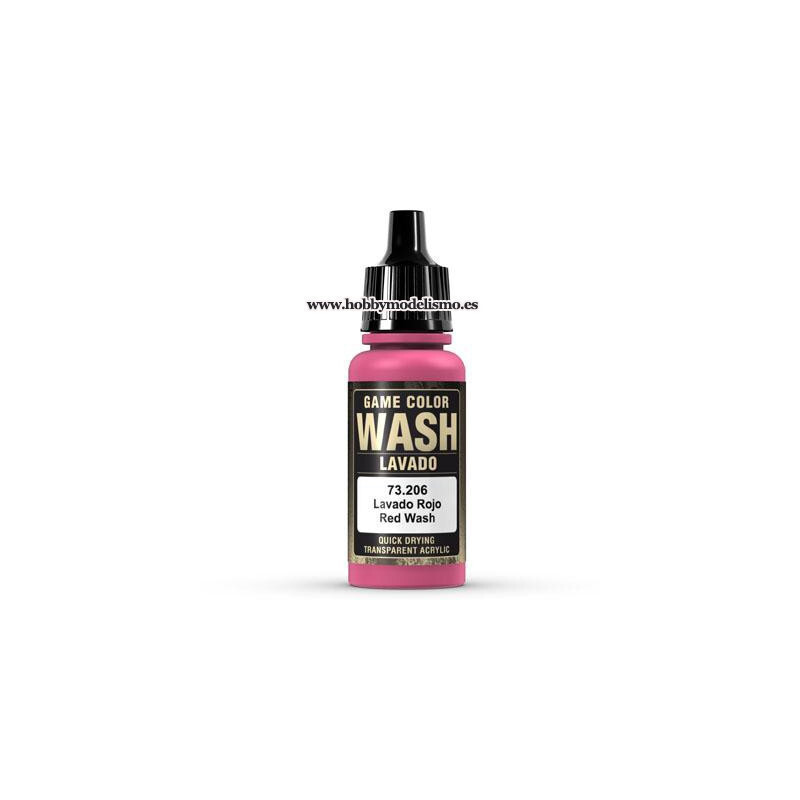 PINTURA ACRILICA LAVADO ROJO (17 ml) vallejo-game-color PINTURA ACRILICA LAVADO ROJO (17 ml) vallejo-game-color