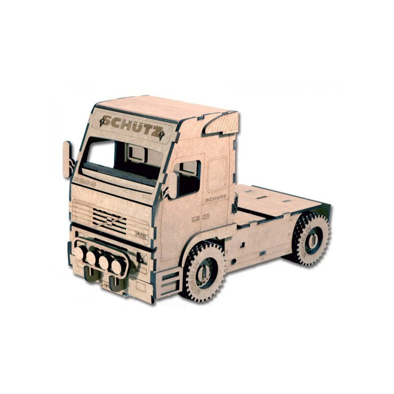CAMION KIT DE MADERA PARA MONTAR 26.5x14,5x16 cms 104 PIEZAS KERANOVA 5503 CAMION KIT DE MADERA PARA MONTAR 26.5x14,5x16 cms 104 PIEZAS KERANOVA 5503