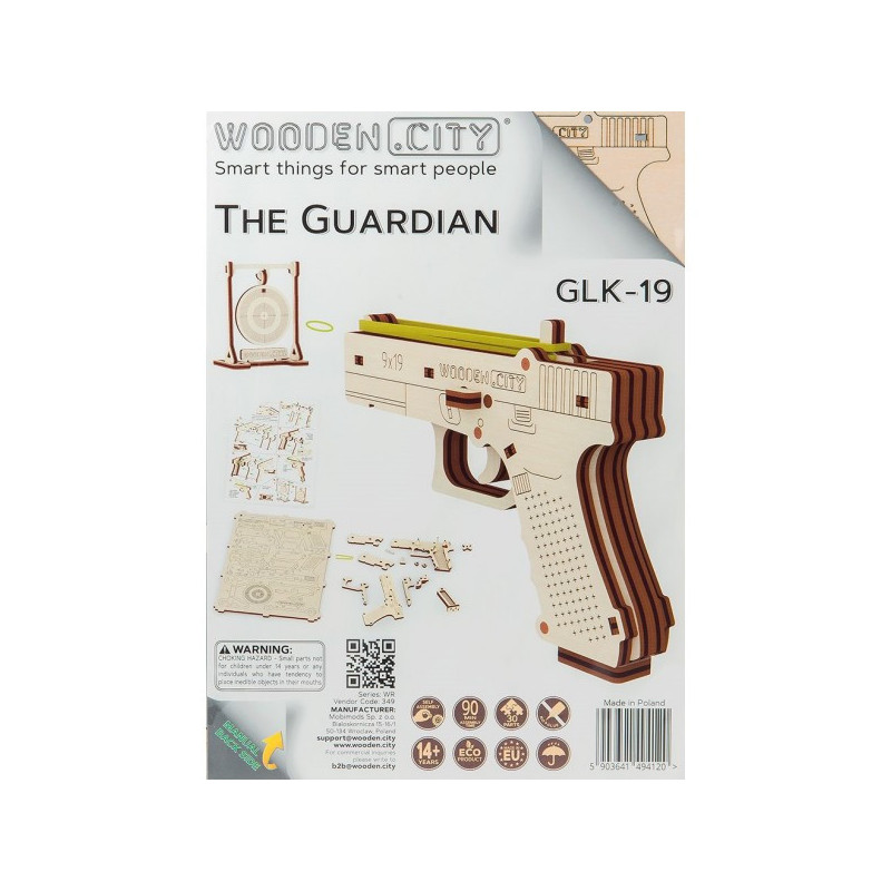 KIT MADERA SUPERFAST PISTOLA THE GUARDIAN GLK-19 -30 piezas- Wooden City WR-349 KIT MADERA SUPERFAST PISTOLA THE GUARDIAN GLK-19 -30 piezas- Wooden City WR-349