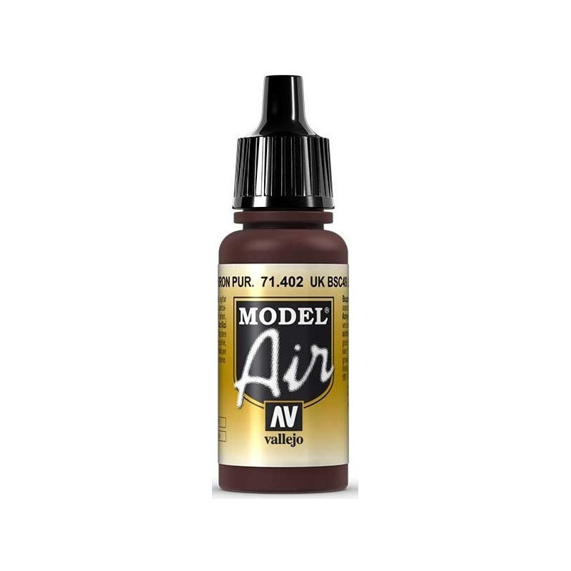 PINTURA ACRILICA MARRON PURPURA BSC 49 BRITANICO 17 ml - Acrylicos Vallejo 71402 PINTURA ACRILICA MARRON PURPURA BSC 49 BRITANICO 17 ml - Acrylicos Vallejo 71402