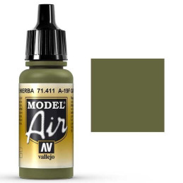 PINTURA ACRILICA VERDE HIERBA A-19F 17 ml - VALLEJO MODEL AIR 71411