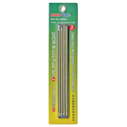 SET Nº 2 TUBO HUECO LATON 200 mm (0,7 x 2/ 0,8 x 2/ 0,9 x 2/ 1,0 x 2 mm)