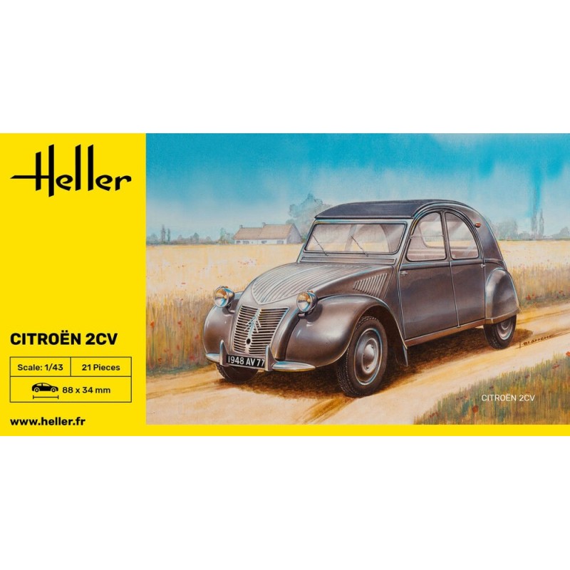 CITROËN 2 CV -Escala 1/43- Heller 80175 CITROËN 2 CV -Escala 1/43- Heller 80175