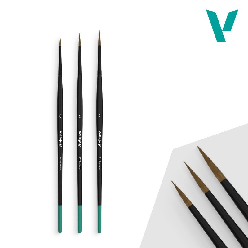 DESING SET PRO MODELER PINCELES PELO NATURAL 0, 1 &38 2 - Acrylicos Vallejo B01991 DESING SET PRO MODELER PINCELES PELO NATURAL 0, 1 &38 2 - Acrylicos Vallejo B01991