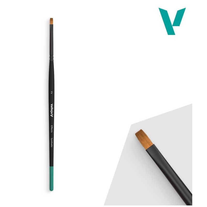 PINCEL EFFECTS RECTANGULAR N2 SINTETICO - VALLEJO B04002 PINCEL EFFECTS RECTANGULAR N2 SINTETICO - VALLEJO B04002