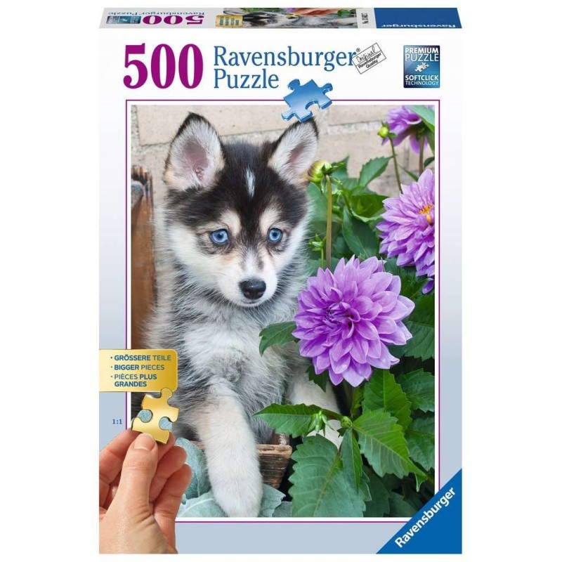 PUZZLE 500 PZS HUSKY - RAVENSBURGER 13682 PUZZLE 500 PZS HUSKY - RAVENSBURGER 13682