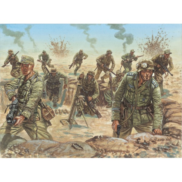 INFANTERIA ALEMANA "Afrika Korps" -1/72- (48 figuras) Italeri 6099