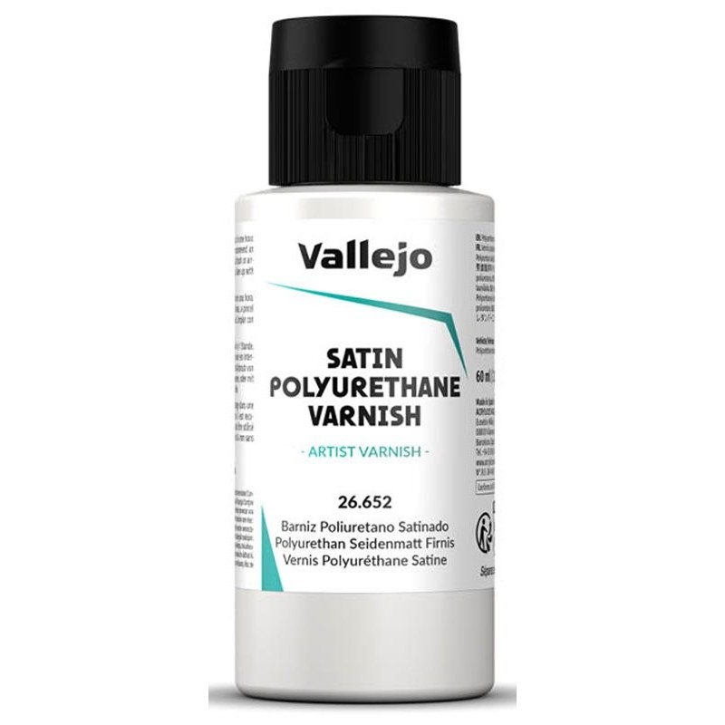 BARNIZ SATINADO POLIURETANO 60 ml - Acrilicos Vallejo 26652 BARNIZ SATINADO POLIURETANO 60 ml - Acrilicos Vallejo 26652