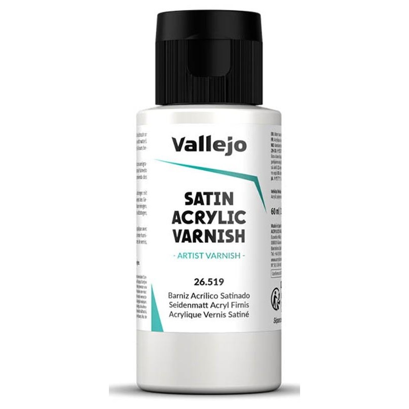 BARNIZ ACRILICO PERMANENTE SATINADO 60 ml - Acrylicos Vallejo 26519 BARNIZ ACRILICO PERMANENTE SATINADO 60 ml - Acrylicos Vallejo 26519