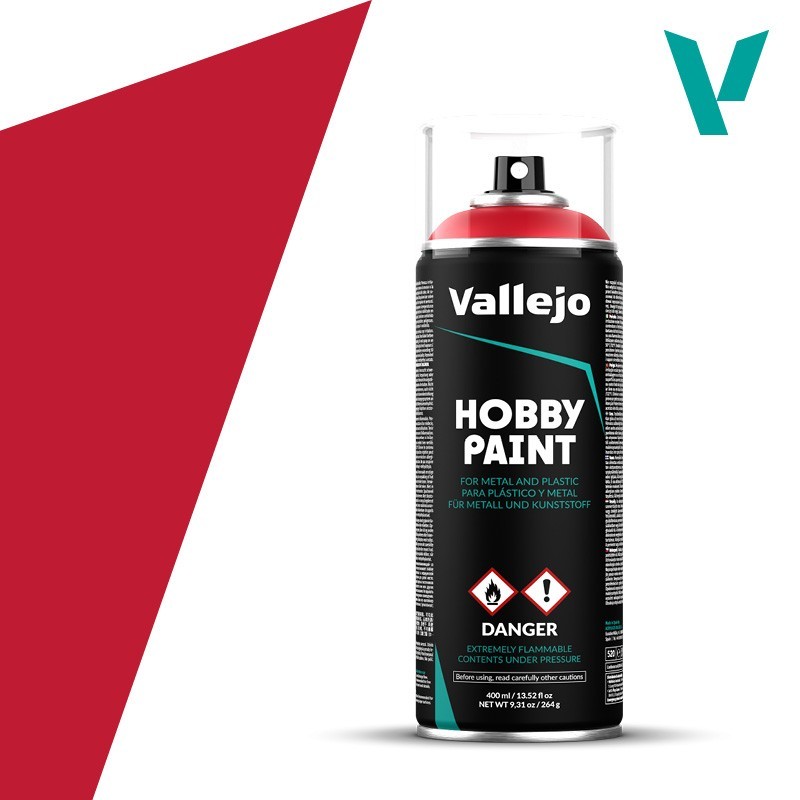 SPRAY HOBBY PAINT ROJO SANGUINA 400ml ACRILICOS VALLEJO 28023 SPRAY HOBBY PAINT ROJO SANGUINA 400ml ACRILICOS VALLEJO 28023