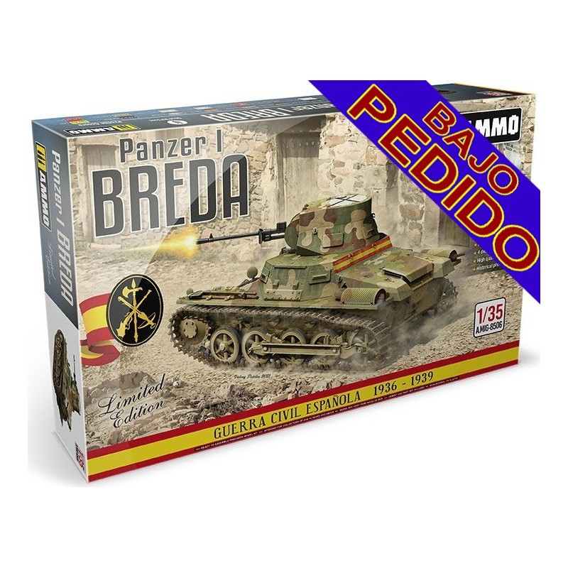 CARRO DE COMBATE Sd.Kfz. 101 PANZER I BREDA (ESPAÑA) -Escala 1/35- AMMO Mig 8506 CARRO DE COMBATE Sd.Kfz. 101 PANZER I BREDA (ESPAÑA) -Escala 1/35- AMMO Mig 8506