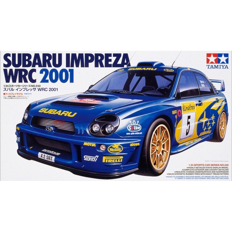 SUBARU IMPREZZA WRC 2001 -Escala 1/24- Tamiya 24240 SUBARU IMPREZZA WRC 2001 -Escala 1/24- Tamiya 24240