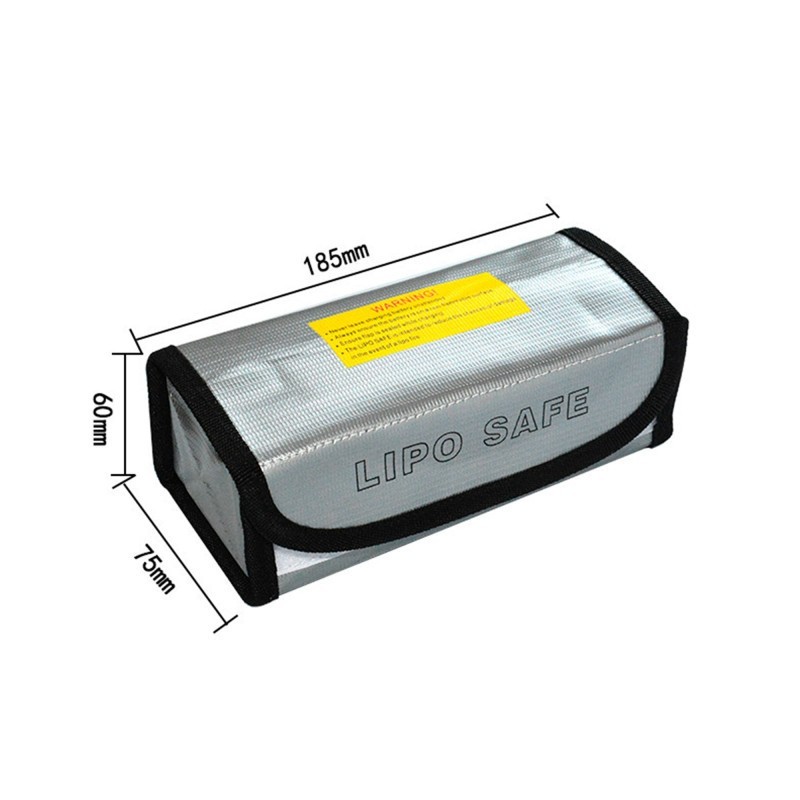 BOLSA DE SEGURIDAD PARA BATERIAS LIPO - 185x75x60mm BOLSA DE SEGURIDAD PARA BATERIAS LIPO - 185x75x60mm