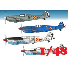 MESSERSCHMITT  Españoles (HA-1109-K1L TRIPALA / HA-1112-M1L BUCHÓN) -Escala 1/48- Series Españolas 248