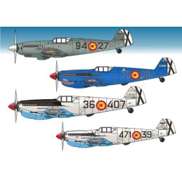 MESSERSCHMITT  Españoles (HA-1109-K1L TRIPALA / HA-1112-M1L BUCHÓN) -Escala 1/72- Series Españolas 272