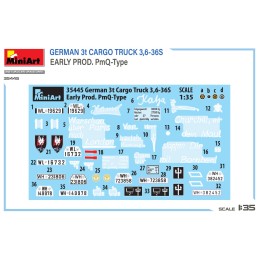 CAMION OPEL BLITZ 3,5t CARGA 3,6-36S Early PmQ Type -Escala 1/35- MiniArt Models 35445