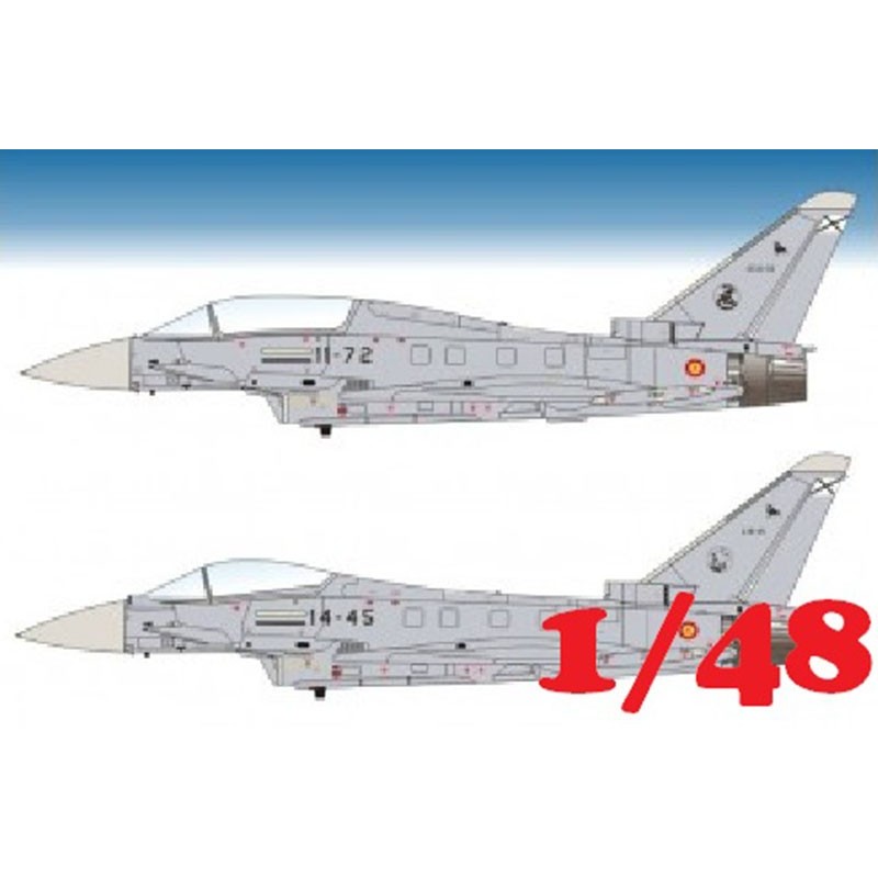 CALCAS EUROFIGHTER EF-2000 (monoplaza / biplaza)  ALA 11 & 14 -Escala 1/48- Series Españolas 2248 CALCAS EUROFIGHTER EF-2000 (monoplaza / biplaza)  ALA 11 & 14 -Escala 1/48- Series Españolas 2248