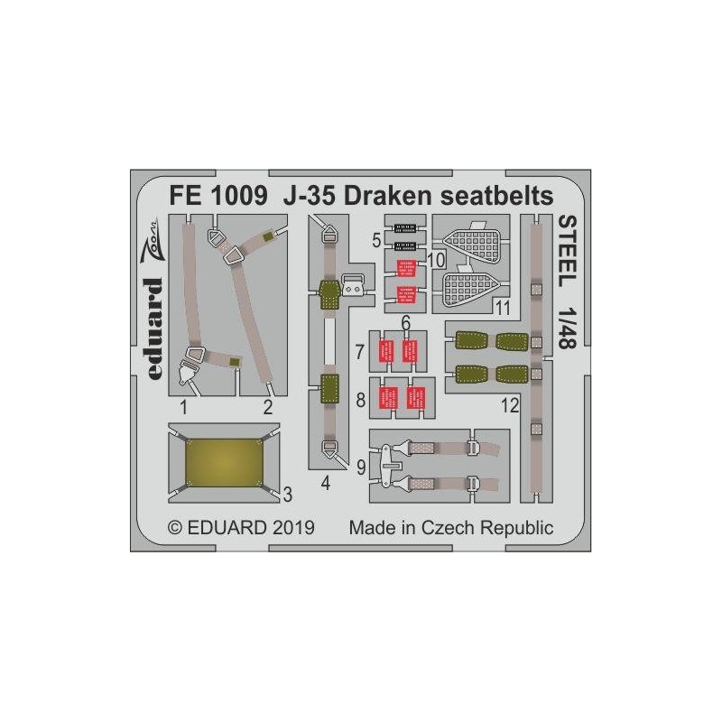 FOTOGRABADO J-35 DRAKEN -Escala 1/48- Eduard FE1009 FOTOGRABADO J-35 DRAKEN -Escala 1/48- Eduard FE1009