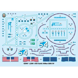 DESTRUCTOR U.S.S. CURTIS WILBUR DDG-54 CLASE Arleigh Burke -Escala 1/200- I LOVE KIT 62007