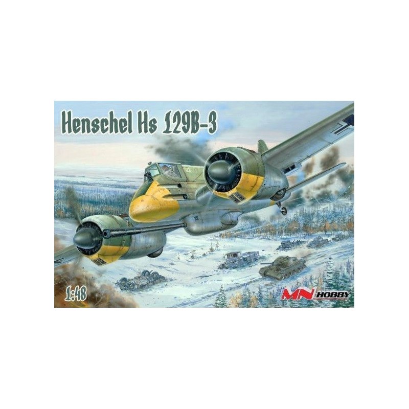 HENSCHEL Hs-129 B-3 -Escala 1/48- MN-Hobby 48MN001