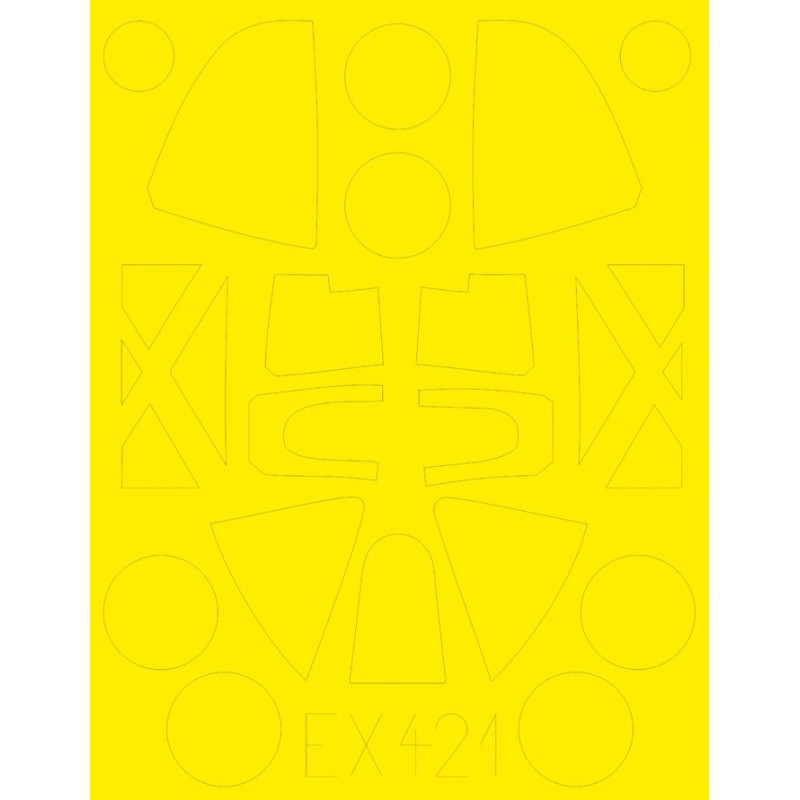 MASCARAS CABINA P-38 L -Escala 1/48- Eduard EX421