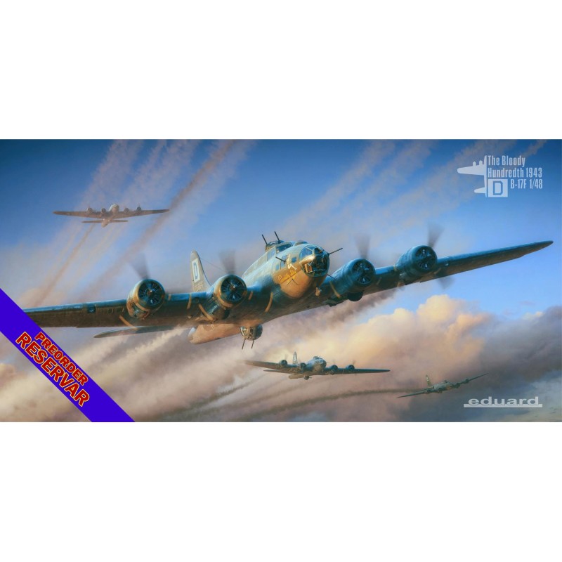 BOEING B-17 F FORTRESS "The Bloody Hundredth 1943" -Escala 1/48- Eduar BOEING B-17 F FORTRESS "The Bloody Hundredth 1943" -Escala 1/48- Eduar