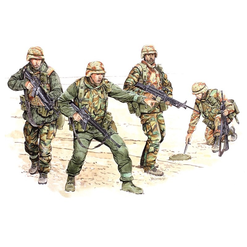 Desert Storm: 1ª DIVISION DE INFANTERIA "Big Red One" -Escala 1/35- Dragon Models 3015 Desert Storm: 1ª DIVISION DE INFANTERIA "Big Red One" -Escala 1/35- Dragon Models 3015