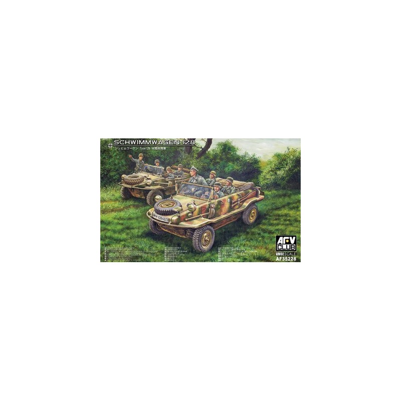 VEHICULO TODOTERRENO Pkw.K2 Type 128 Schwimmwagen -Escala 1/35- AFV Club AF35228 VEHICULO TODOTERRENO Pkw.K2 Type 128 Schwimmwagen -Escala 1/35- AFV Club AF35228