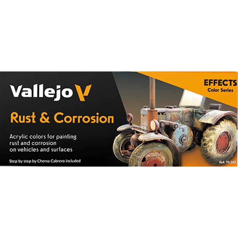 SET DE PINTURAS RUST AND CORROSION 8 BOTES - VALLEJO 70262 SET DE PINTURAS RUST AND CORROSION 8 BOTES - VALLEJO 70262