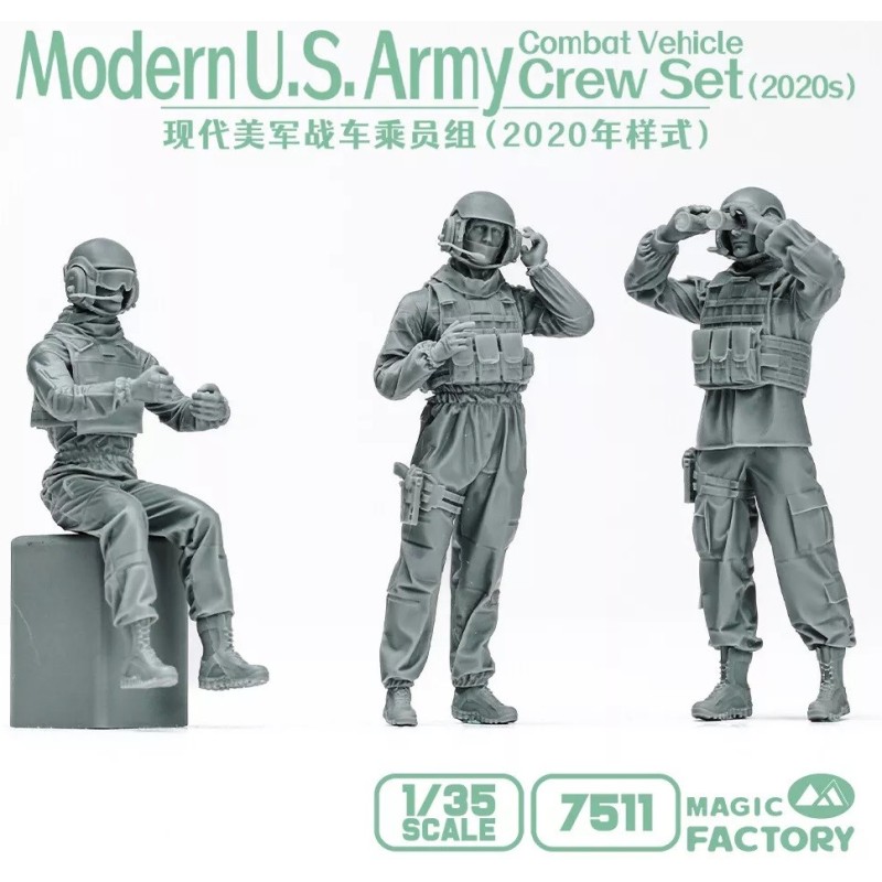 TRIPULACION VEHICULOS U.S. ARMY MODERNOS -Escala 1/35- Magic Factory 7511