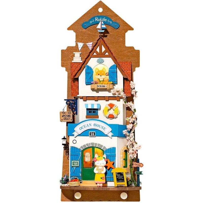 CASA SOÑADA DE LA ISLA KIT 3D EN MADERA - ROBOTIME DS022 CASA SOÑADA DE LA ISLA KIT 3D EN MADERA - ROBOTIME DS022