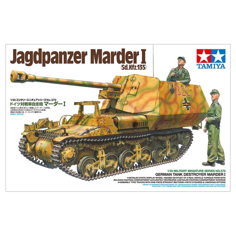 CAZACARROS Sd.Kfz. 135 MARDER I -Escala 1/35- Tamiya 35370 CAZACARROS Sd.Kfz. 135 MARDER I -Escala 1/35- Tamiya 35370