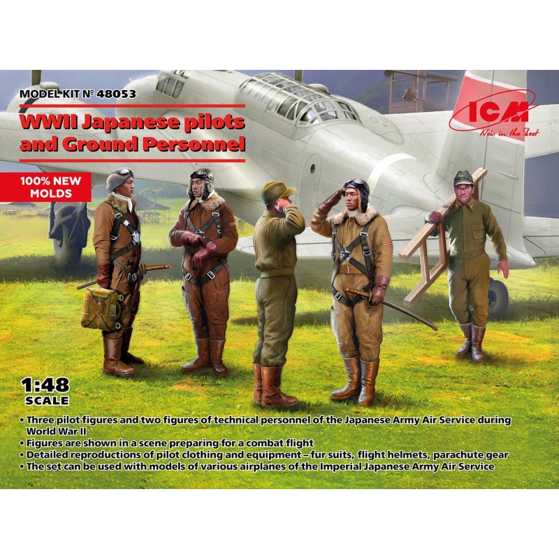 PILOTOS Y PERSONAL DE TIERRA JAPONES -Escala 1/48- ICM 48053 PILOTOS Y PERSONAL DE TIERRA JAPONES -Escala 1/48- ICM 48053