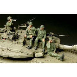 TRIPULANTES DE CARRO ISRAELIES MODERNOS -Escala 1/35- Meng HS-002