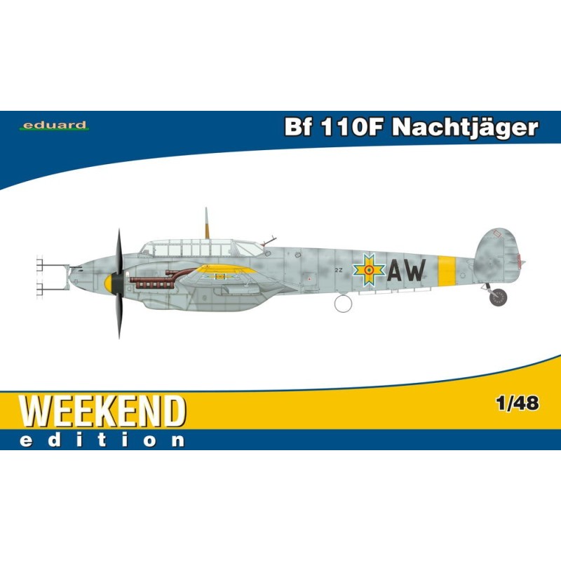 MESSERSCHMITT Bf-110 F Nachtjager -Escala 1/48- Eduard 84145 MESSERSCHMITT Bf-110 F Nachtjager -Escala 1/48- Eduard 84145