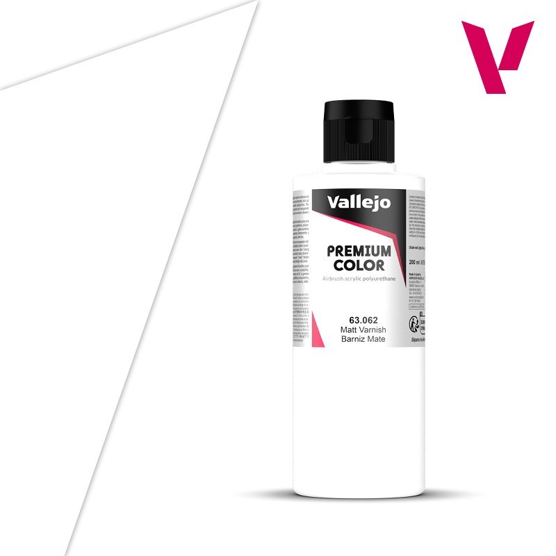 PREMIUM COLOR BARNIZ MATE (200 ml) - Acrylicos Vallejo 63062 PREMIUM COLOR BARNIZ MATE (200 ml) - Acrylicos Vallejo 63062