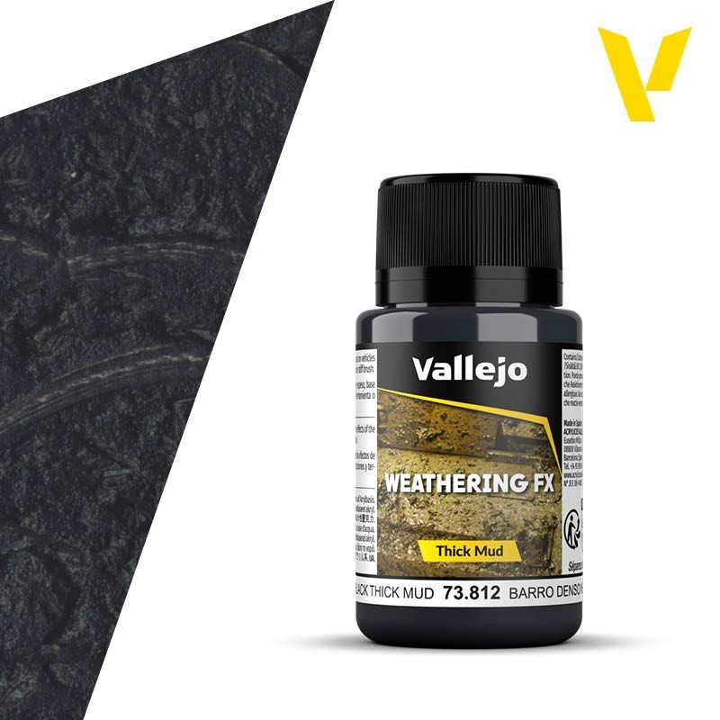 Weathering Effects: TEXTURA BARRO NEGRO 40 ml - VALLEJO 73812 Weathering Effects: TEXTURA BARRO NEGRO 40 ml - VALLEJO 73812