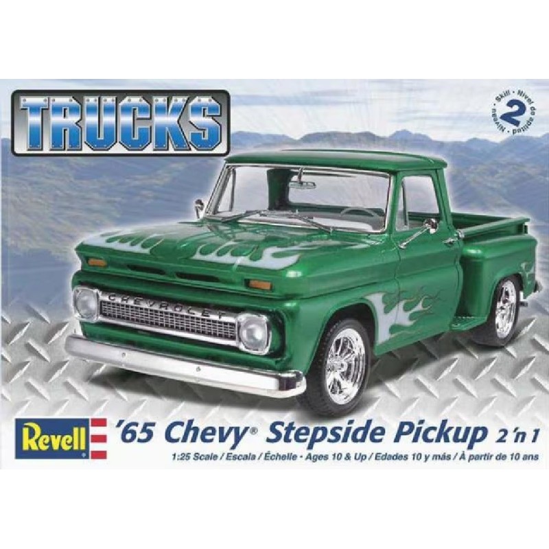 CHEVROLET STEPSIDE PICKUP (1965) CHEVY -Escala 1/25- Revell 85-7210 CHEVROLET STEPSIDE PICKUP (1965) CHEVY -Escala 1/25- Revell 85-7210