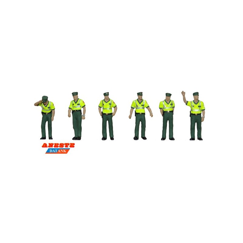 GUARDIA CIVIL DE TRAFICO UNIF.VERANO (6 FIGURAS) ESCALA H0 - DATANK 4094 GUARDIA CIVIL DE TRAFICO UNIF.VERANO (6 FIGURAS) ESCALA H0 - DATANK 4094