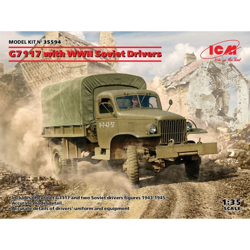 CAMION CHEVROLET G7 107 (Sovietico) -Escala 1/35- ICM 35594 CAMION CHEVROLET G7 107 (Sovietico) -Escala 1/35- ICM 35594