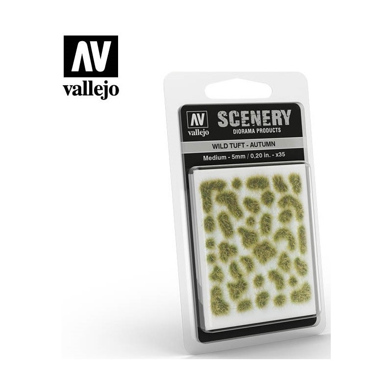 WILD TURF - OTOÑO L: 5 mm x 35 unidades - Acrylicos Vallejo SC409 WILD TURF - OTOÑO L: 5 mm x 35 unidades - Acrylicos Vallejo SC409