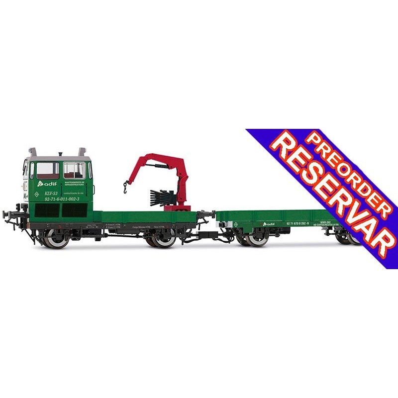 DRESINA KLV53 ADIF - DIGITAL - ESCALA H0 - ELECTROTREN HE2011D DRESINA KLV53 ADIF - DIGITAL - ESCALA H0 - ELECTROTREN HE2011D