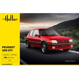 Peugeot 205 GTI -Escala 1/24- Heller 82705 Peugeot 205 GTI -Escala 1/24- Heller 82705