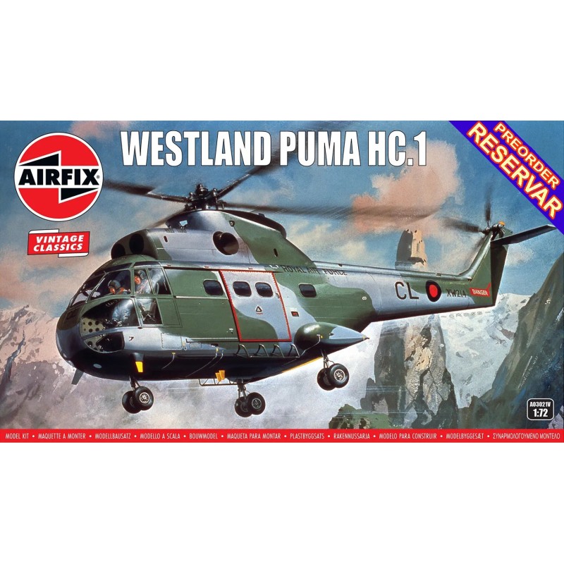 Westland / Aerospatiale HC.1 PUMA Vintage Classic -Escala 1/72- Airfix A03021V