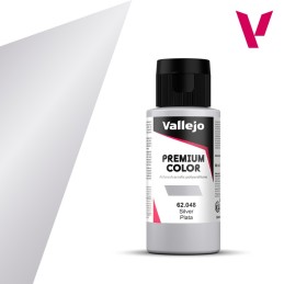 PINTURA LEXAN PREMIUN RC: PLATA 60 ml - Acrylicos Vallejo 62048