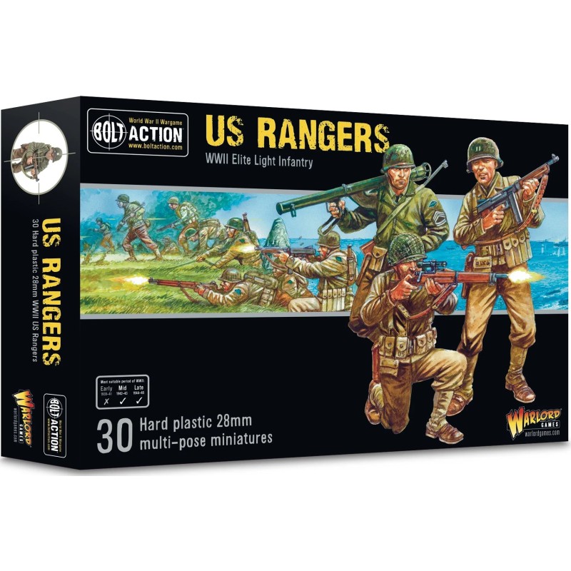 INFANTERIA U.S. ARMY "RANGERS" -Escala 1/56- Warlord Games 402013016 INFANTERIA U.S. ARMY "RANGERS" -Escala 1/56- Warlord Games 402013016